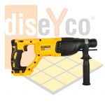 Martillo Perforador DeWALT - DCH133NT 18V XR - Imagen 3