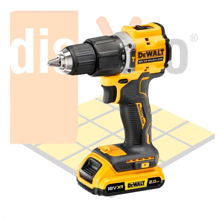 Kit DeWALT DCK211D2T: Taladro Atornillador + Atornillador de Impacto + 2 baterías + cargador + Organizador TSTAK - Imagen 2