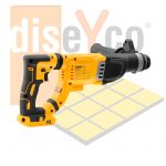 Martillo Electroneumático DeWALT modelo DCH263P1-XR SDS PLUS® 18V LI-ION 5Ah - Imagen 2