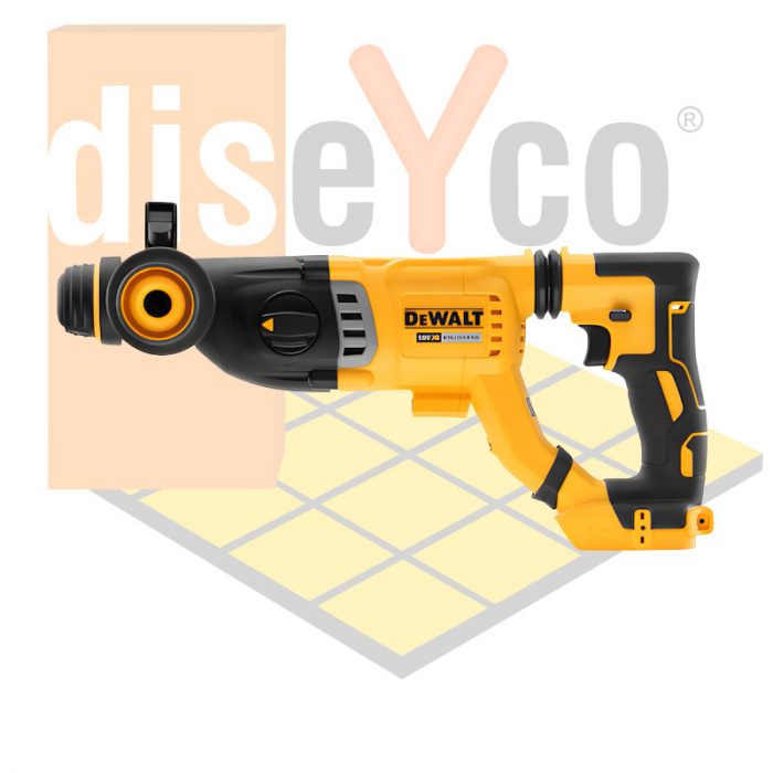 Martillo Electroneumático DeWALT modelo DCH263P1-XR SDS PLUS® 18V LI-ION 5Ah - Imagen 3