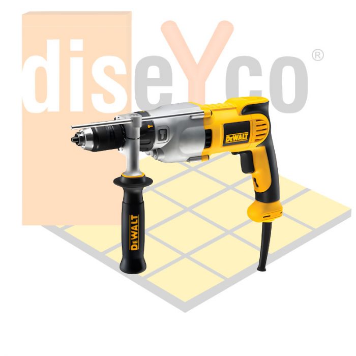 Taladro percutor DeWALT 950W - Electrónico 2 velocidades DWD522KS - Imagen 2