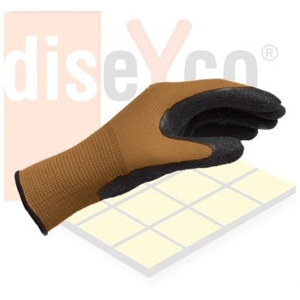 Guante de látex marron