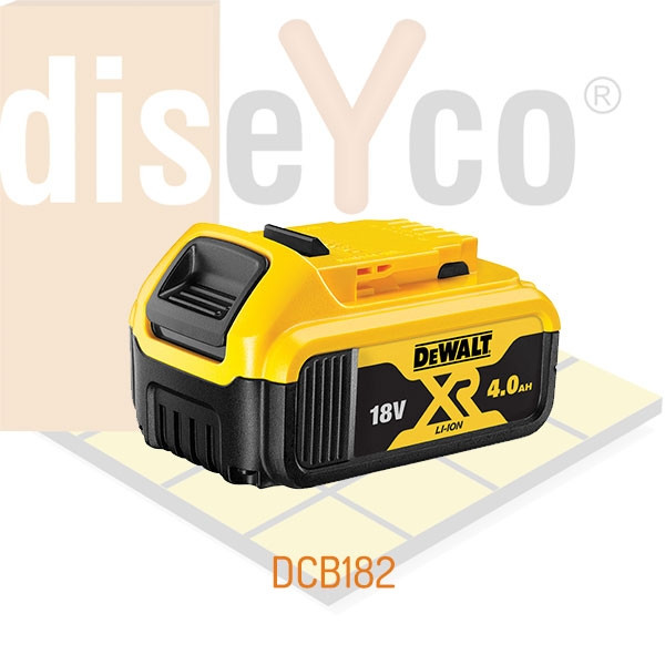 Batería Carril XR 18V LI-ION 4,0AH DeWALT Mod. DCB182