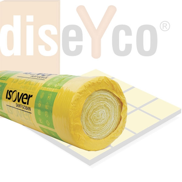 Rollo de Lana de Vidrio IBR DESNUDO de ISOVER