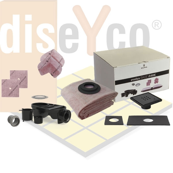 Sistema de ducha Evolux puntual Dark - Guru