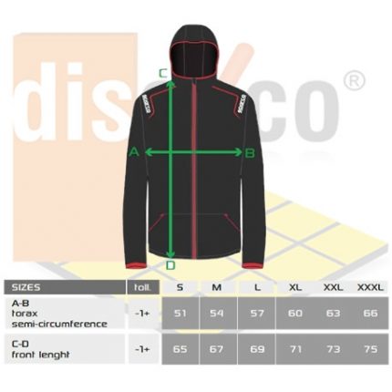 Chaqueta cortavientos Sparco mod. Wilson ROYAL AZ Azul