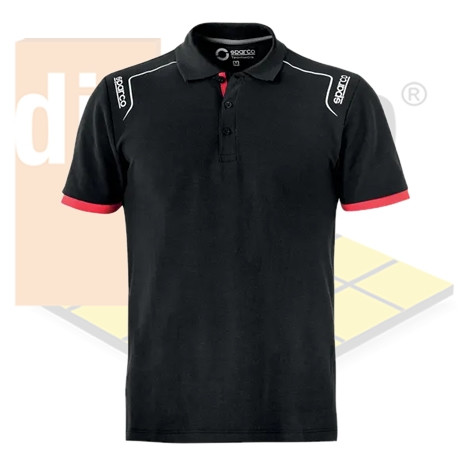 Polo Sparco mod. Portland BLACK NR Negro