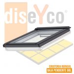 Ventana giratoria VELUX GBL manual para tejado de baja pendiente