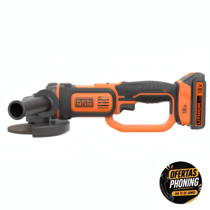 Mini-Amoladora 18V 125mm Black+Decker - BCG720M1-QW - Imagen 2