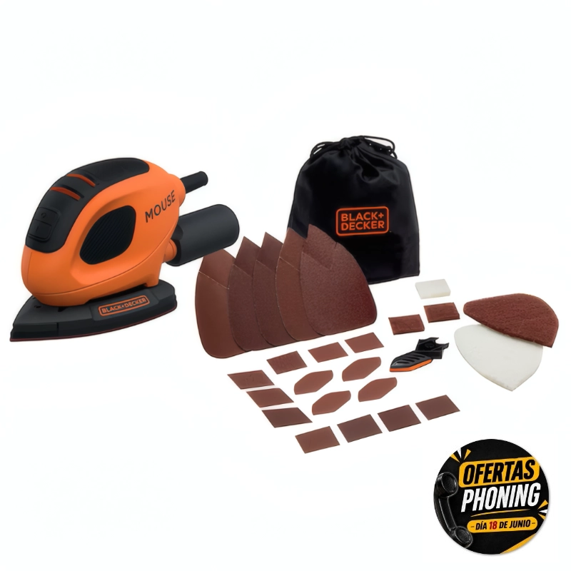 Lijadora-BEW230BC-QS Lijadora de detalle MOUSE® 55W BLACK+DECKER BEW230BC-QS - Imagen 1