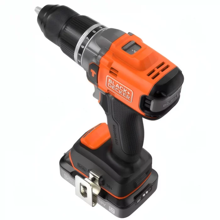 Taladro percutor Brushless Powerconnect 18V Black+Decker - BLD683D2XK-QW - Imagen 2