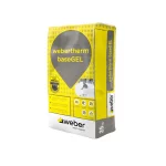 Saco de 25 kg de gel adhesivo regularizador 2 en 1 para sistemas SATE webertherm.